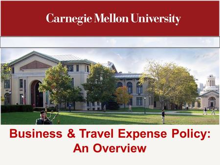 Business & Travel Expense Policy: An Overview
