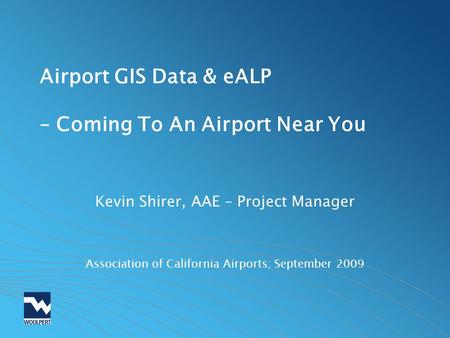 Airport GIS Data & eALP – Coming To An Airport Near You