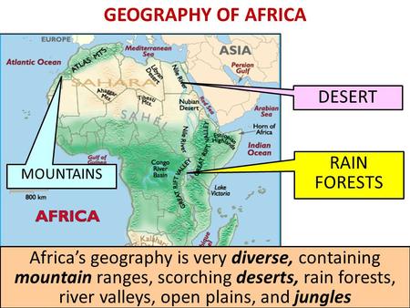 GEOGRAPHY OF AFRICA DESERT RAIN FORESTS