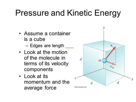 Pressure and Kinetic Energy