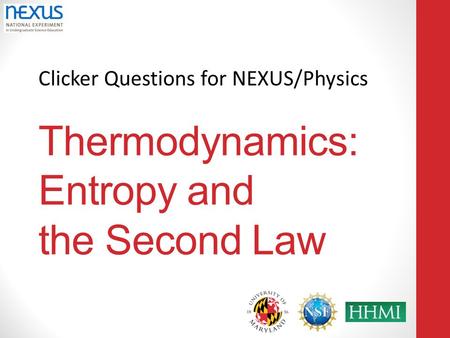 Thermodynamics: Entropy and the Second Law