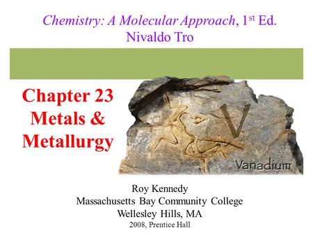 Chapter 23 Metals & Metallurgy
