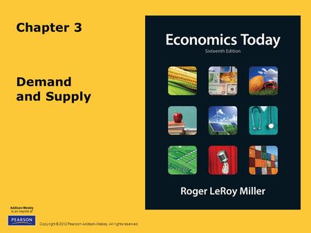 Chapter 3 Demand and Supply.