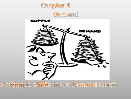Lesson Objectives: By the end of this lesson you will be able to: *Explain the difference between a change in quantity demanded and a shift in the demand.