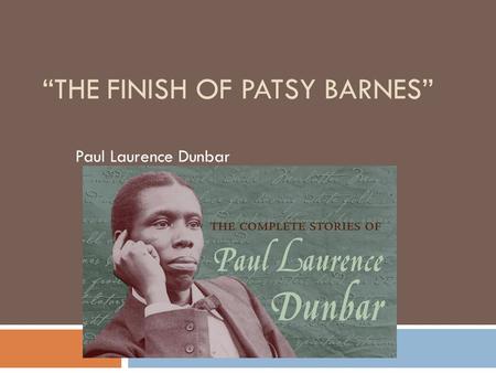 “The Finish of Patsy Barnes”
