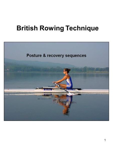 British Rowing Technique
