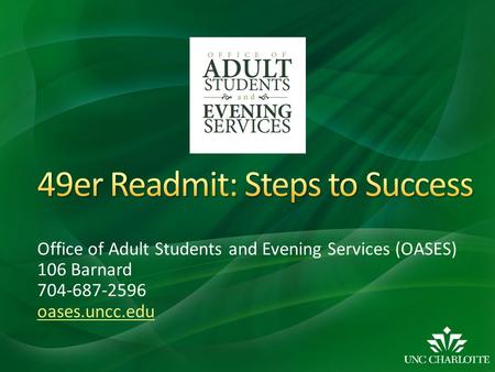 49er Readmit: Steps to Success