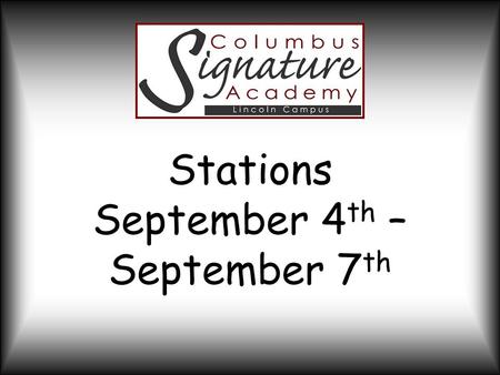 Stations September 4 th – September 7 th. Project Overview Students will design, create, and price a product to be sold at the Farmers Market on September.