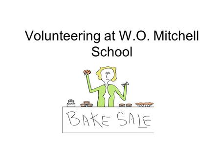 Volunteering at W.O. Mitchell School. Why Should You Volunteer? Research strongly indicates that the single most powerful factor in developing productive.