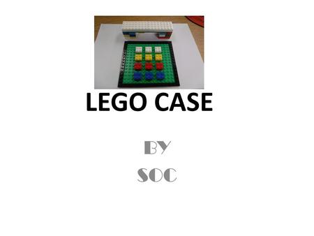 LEGO CASE BY SOC. Phone building Lets build this phone First you will build you base of the phone the (key pad) Next you will build the base for the head.