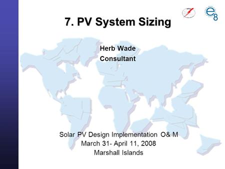 7. PV System Sizing Herb Wade Consultant
