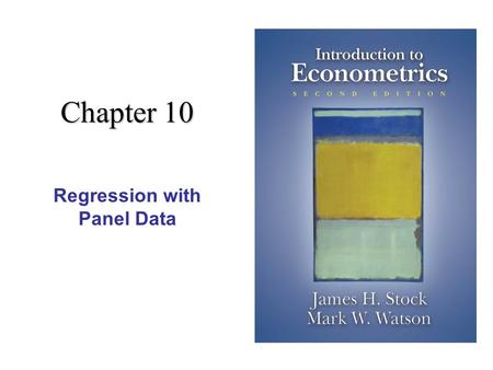 Regression with Panel Data