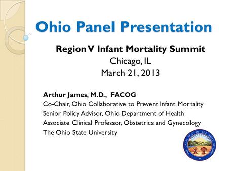 Ohio Panel Presentation