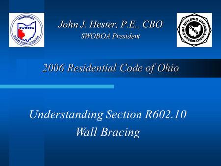 2006 Residential Code of Ohio