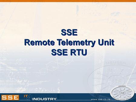 SSE Remote Telemetry Unit SSE RTU