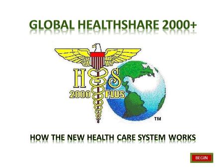 BEGIN. HealthShare 2000+ Contracts with Providers & Purchasers Integrated Service Providers Management Marketing Provides quality care Makes business.