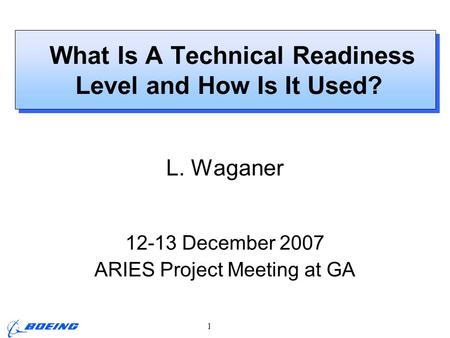 What Is A Technical Readiness Level and How Is It Used?