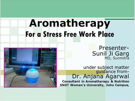 Aromatherapy For a Stress Free Work Place