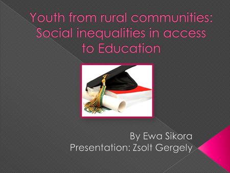Social inequality Youth Education Educational aspirations Reproduction of social barriers.