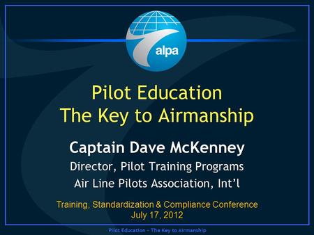 Pilot Education The Key to Airmanship