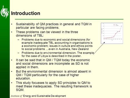 Institute of Energy and Sustainable Development Introduction Sustainability of QM practices in general and TQM in particular are facing problems. These.