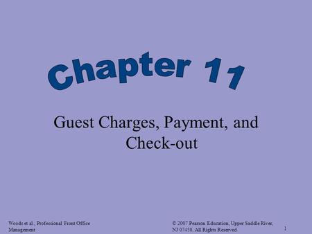 Guest Charges, Payment, and Check-out