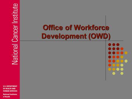 Office of Workforce Development (OWD)