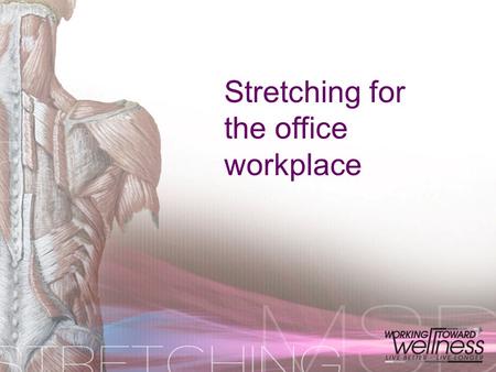 Stretching for the office workplace