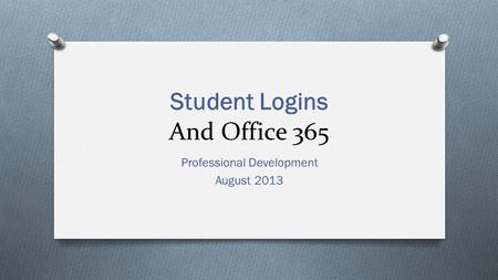 Student Logins And Office 365