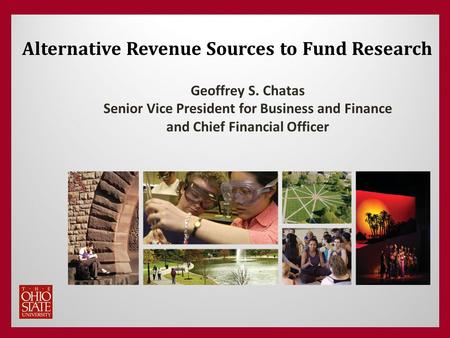 Alternative Revenue Sources to Fund Research