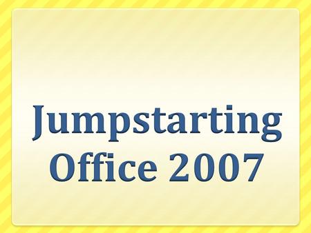 Jumpstarting Office 2007 Licenses What should we do?