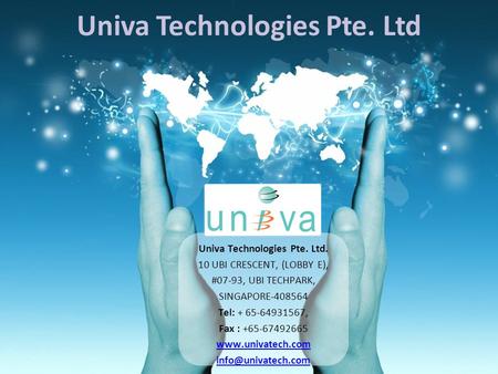 Univa Technologies Pte. Ltd Univa Technologies Pte. Ltd.