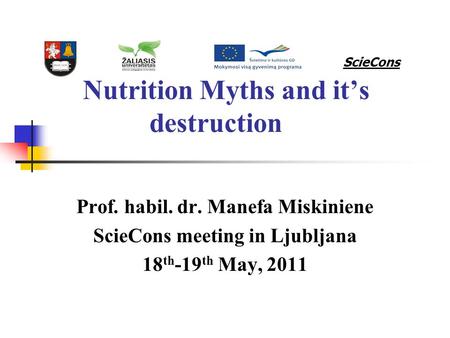 Nutrition Myths and it’s destruction