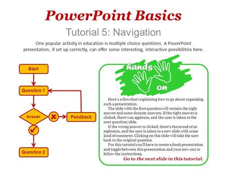 PowerPoint Basics   Tutorial 5: Navigation