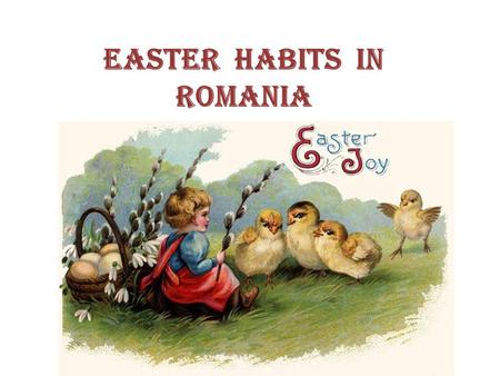 Easter habits in Romania