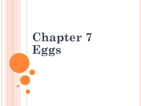 Chapter 7 Eggs. S ELECTION F ACTORS Intended use Exact name Chicken eggs Fresh shell eggs vs. storage eggs Govt. grades FSQS checks for wholesomeness.