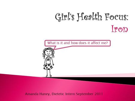 What is it and how does it affect me? Amanda Haney, Dietetic Intern September 2011.