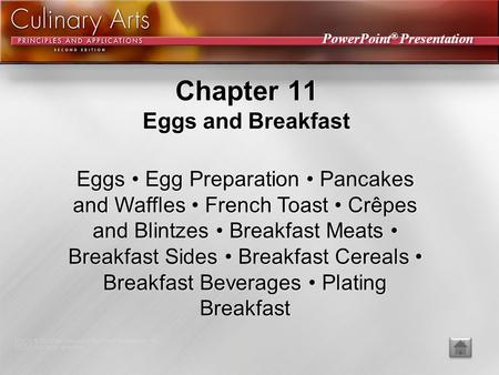 Chapter 11 Eggs and Breakfast