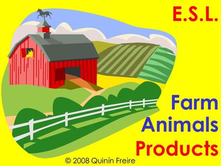 E.S.L. Farm Animals Products © 2008 Quinín Freire.