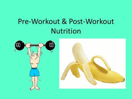 Pre-Workout & Post-Workout Nutrition. Benefits of Pre-Workout Meals Enhanced Performance Increased Energy Nutrition is for maintaining Readily available.