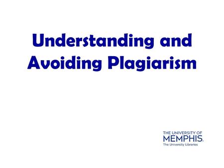 Understanding and Avoiding Plagiarism. The word plagiarize actually comes from the Latin plagi a re—to kidnap (Oxford English Dictionary). When.