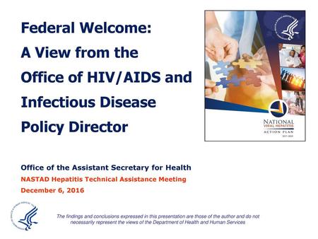 Federal Welcome: A View from the Office of HIV/AIDS and