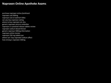 Naproxen Online Apotheke Axams