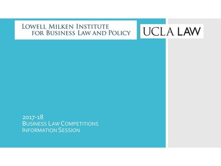 Business Law Competitions Information Session
