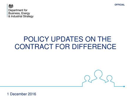 Policy updates on the contract for difference