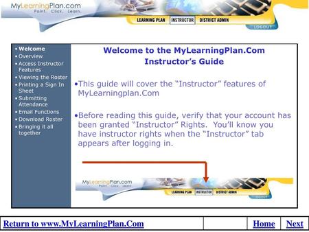 Welcome to the MyLearningPlan.Com