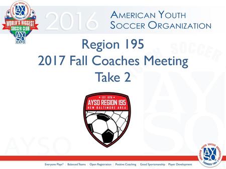 Region Fall Coaches Meeting Take 2