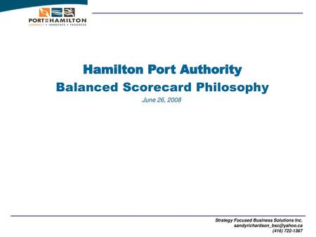 Hamilton Port Authority