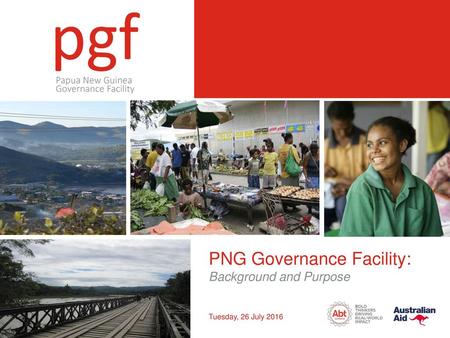 PNG Governance Facility: