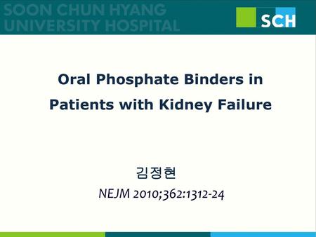 Oral Phosphate Binders in Patients with Kidney Failure